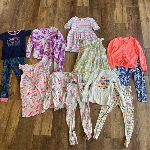 Cat & Jack Other - Girls clothing bundle size 4T pajamas sets and dresses
